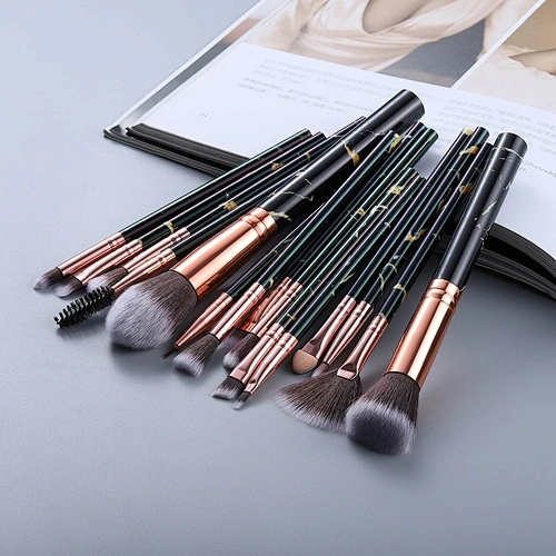 5/10/15Pcs Marble Makeup Brushes Tool Set Cosmetic Powder Eye Shadow Foundation Blush Blending Beauty Make Up Brush Maquiagem