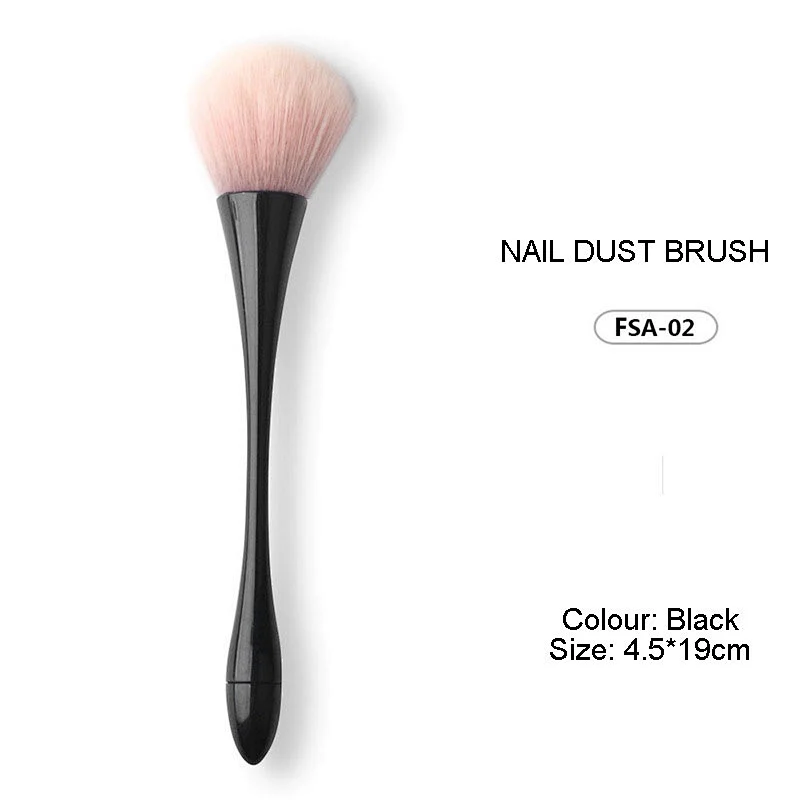 Wholesale Small waist Colorful nail brush High Quality soft nail dust brush Beauty nail cleaning brush