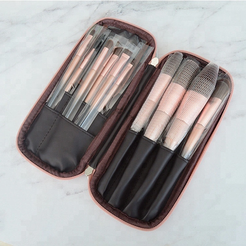 Professional 12Pcs Makeup Brushes Set High Quality Golden Beauty Cosmetics Tool Kits With Pu Makeup Brush Bag