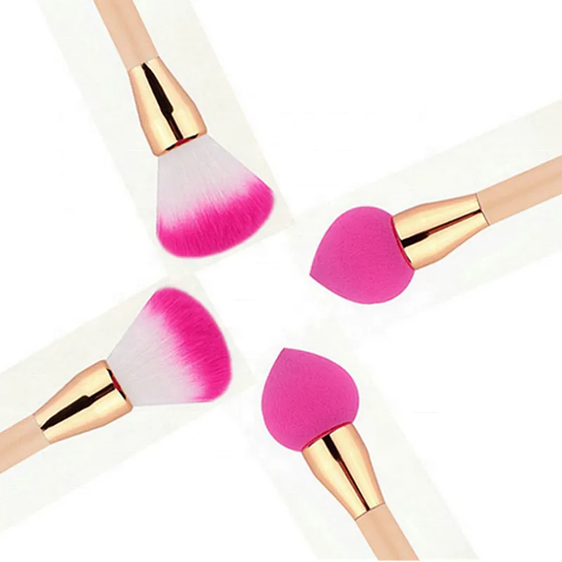 1PCS Double Head Blush Makeup Brush