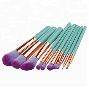 hot selling private label 10pcs makeup brushes beauty cosmetics for women