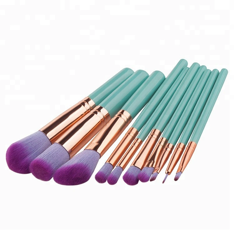 hot selling private label 10pcs makeup brushes beauty cosmetics for women