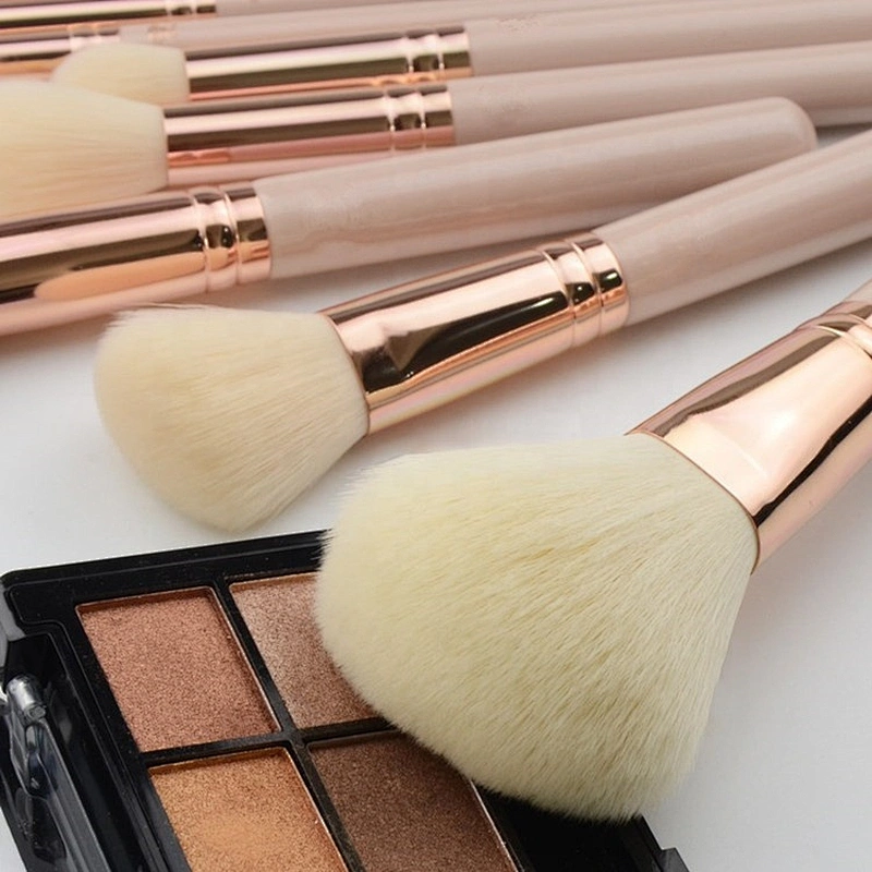 Hot selling portable oem makeup brush private label beauty cosmetic makeup brush set with makeup bag