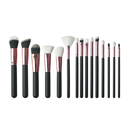 15pcs Synthetic Private Label Professional brush make up brush set makeup Rose Gold Cosmetic Tools