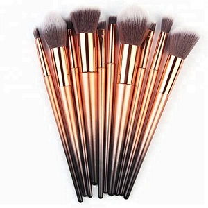 10pcs/set Professional Makeup Brushes Set Powder Foundation Eye Shadow Blush Blending Lip Make Up Beauty Cosmetic Tool Kit