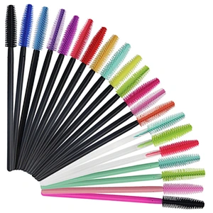 Silicone Head Mascara Wands Eyelash Brush Disposable Private Label Mascara Wand For Lash