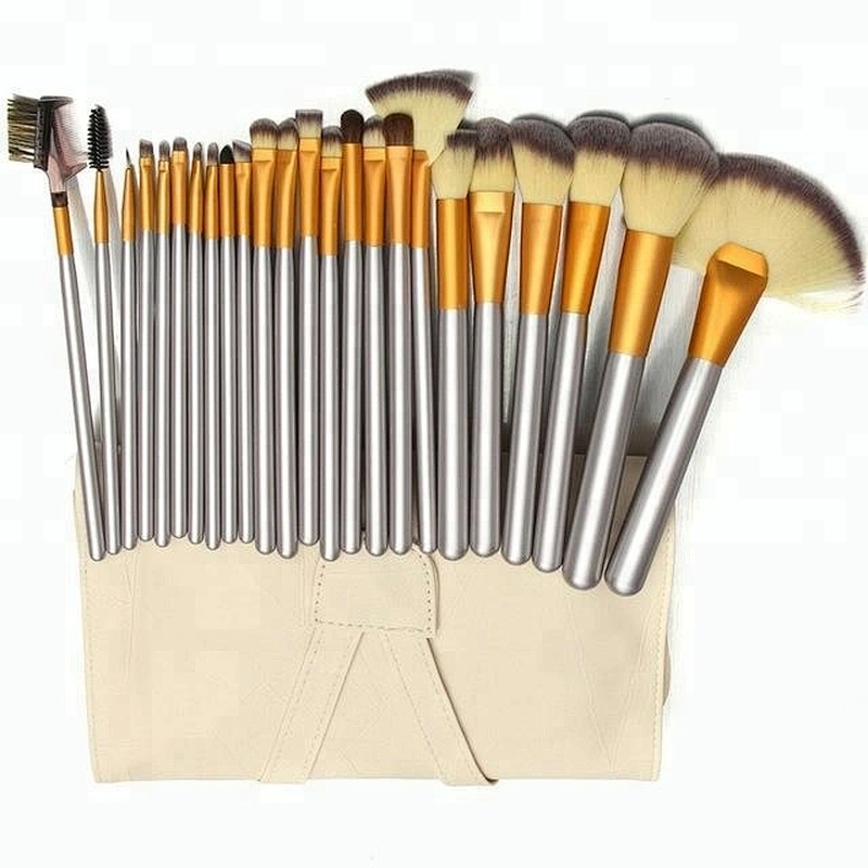 24PCS high quality makeup brush set cosmetic professional Synthetic fiber hair tool