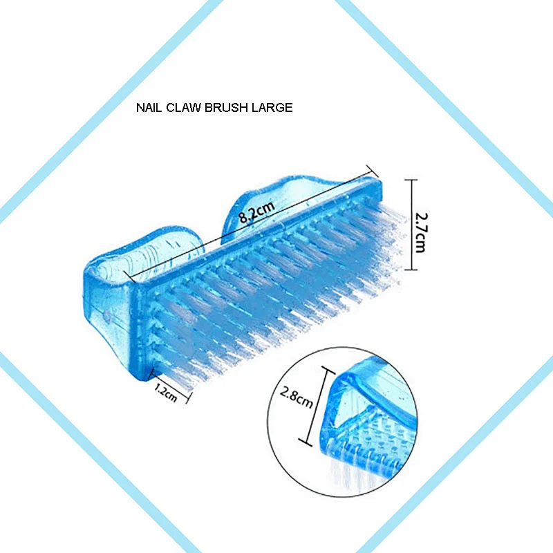 Wholesale Durable Nylon Nail Scrub Art Dust Cleaning Brush Cleaner Nail Brush
