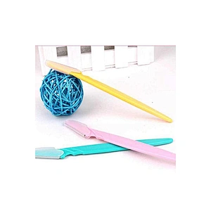 JZG 1pcs Private Label LOGO Wholesale Plastic Eyebrow Hair Remover Pink Eyebrow Shaver Razor