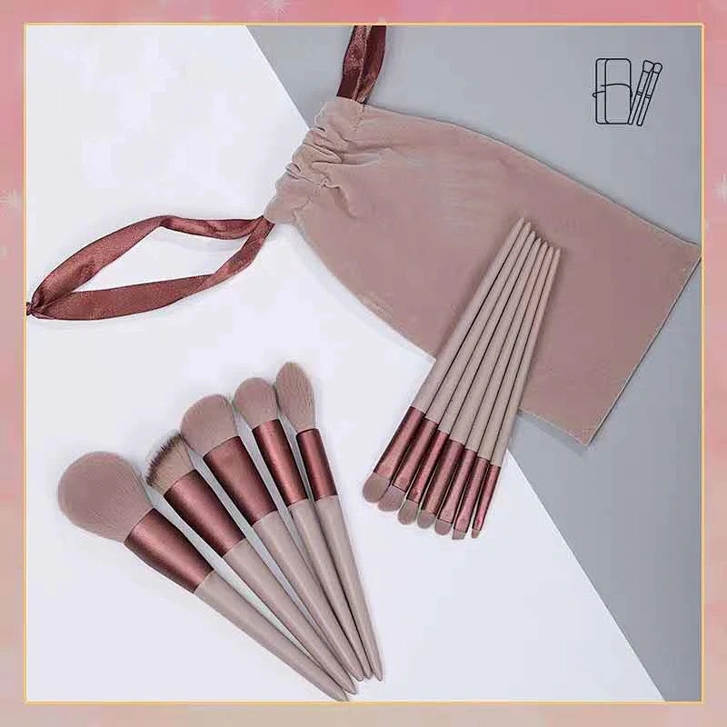 Makeup brushes set with bag 12pcs custom logo