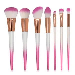 7Pcs Powder Foundation Blending Eye Shadow Blush Cosmetics Beauty Make Up Brush Kits