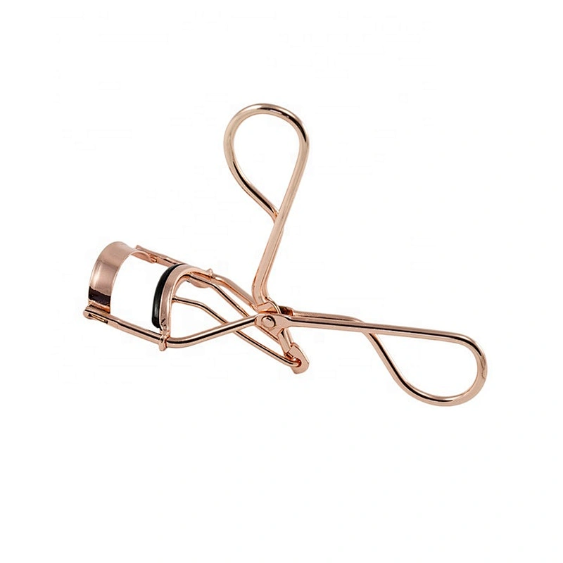Private Label Rose gold Heated Eyelash Curler Beauty Eyelash Cosmetic Makeup Tools Accessories