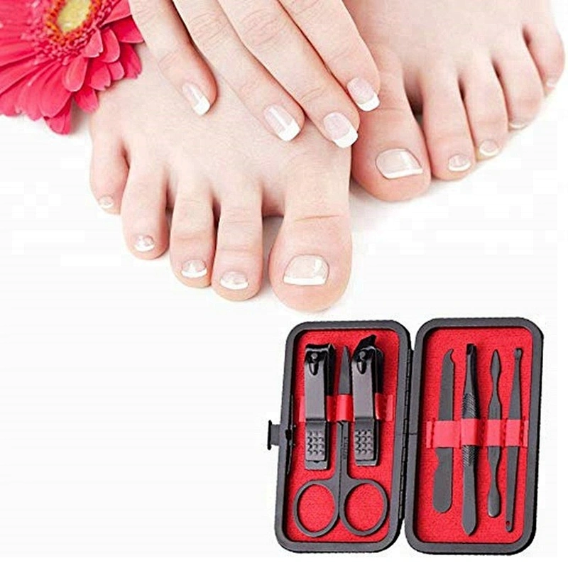 Professional Custom Black Stainless Steel Finger Nails & Toe Nails Clippers Sharp Nail Cutter