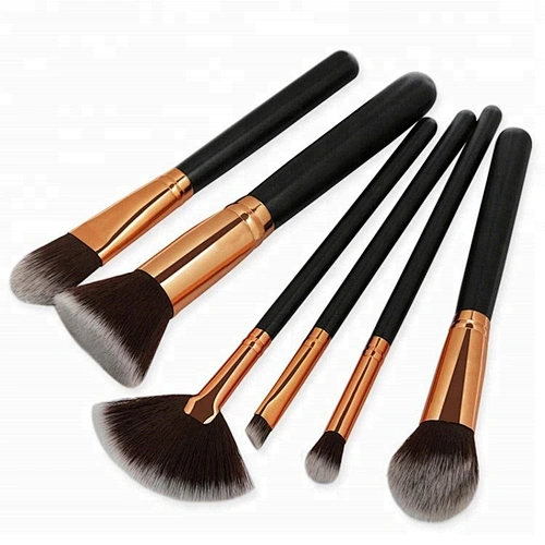 hot selling 6pcs makeup brushes custom logo cosmetic foundation brush set