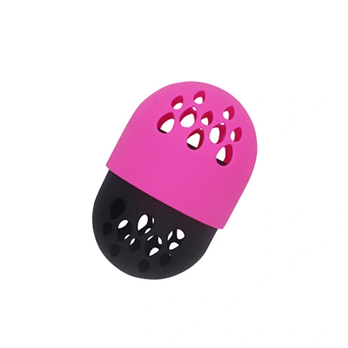 JZG 1pcs New Design Travel Beauty Carring Drying Holder Case Silicone Makeup Sponge Holder With Lid