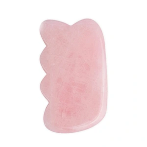 New Custom Facial Scraping Massage Jade Stone Rose Quartz Gua Sha Tool Massage Stones For Spa For Sauna