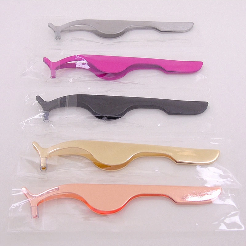 7 Color Optional False Eyelashes Tweezer Fake Eyelash Extension Applicator Clamp Eye Lash Remover Curler Auxiliary Makeup