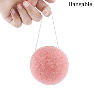 JZG Amazon Wholesale Face Top Seller Yellow Turmeric Infused Konjac Body Wash Facial Cleansing Sponge Konjac Bath Sponge Puff