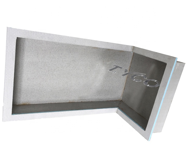 grey xps shower niche box with frame manufacture