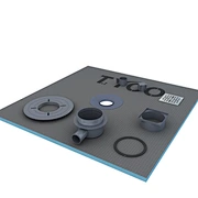Lightweight Insulation for Heat and Sound Flexible Shower Linear Drain
