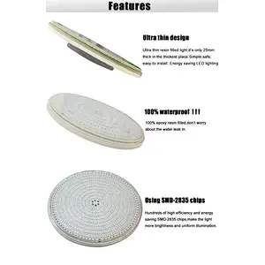 HOTOOK Resin filled IP68 12V 42W wireless underwater led remote control Par56 swimming pool light