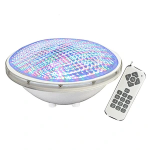Free shipping Par56 18W RGB remote control led pool lights