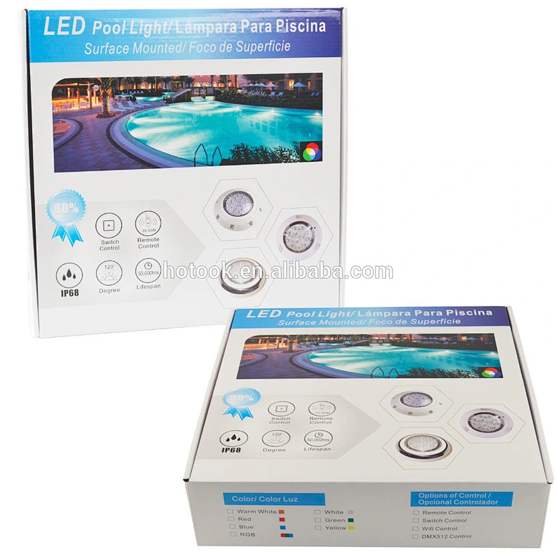 Christmas Stainless Steel RGB Blue BV Niched Retrofit High Power LED 35W 45W Resin Filled LED Swimming Pool Lights by Iphone