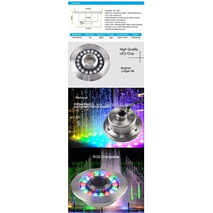 3 in 1/ 4 in 1 IP68 DMX512 / Wireless RF Remote Control RGB RGBW LED Fountain Nozzle Light