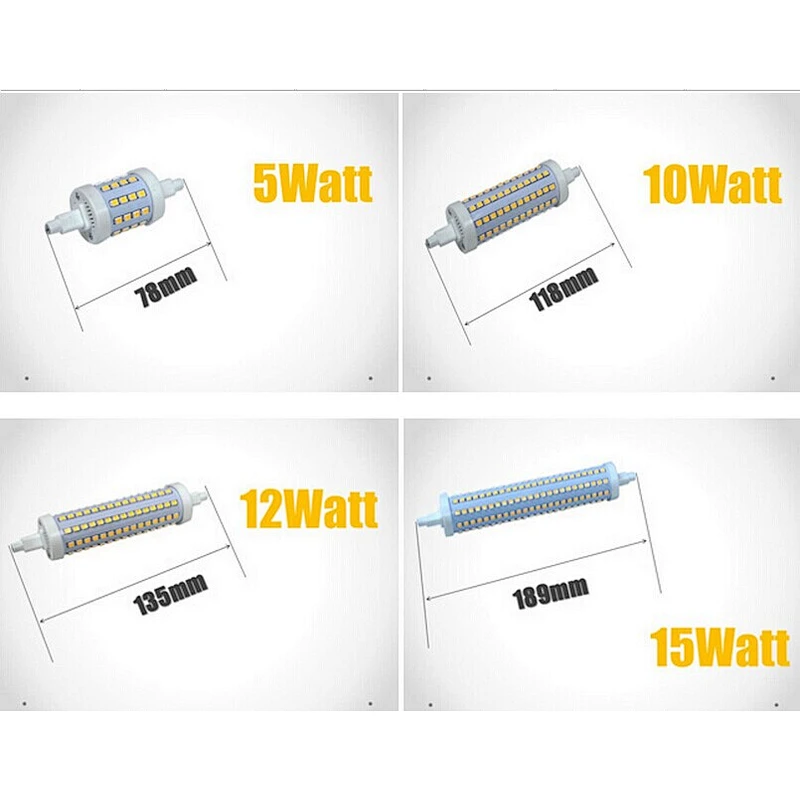 Dimmable Lamps Home Lighting 360 degree 15W R7S LED Light Bulbs Ampoules
