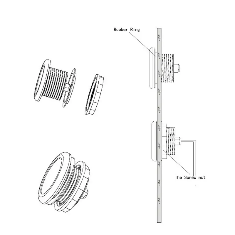 HOTOOK RGB White color IP68 jacuzzi outdoor spa LED Light