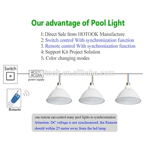 Par 56 E26 120V 12V DMX Submersible Fountain Bulb Waterproof LED underwater light led swimming pool par 56 led conversion kit