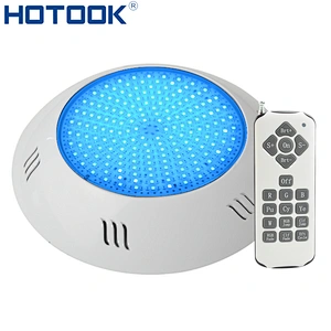 2019 Patent Resin Filled Underwater Light With Remote Nicheless 18W IP68 RGB Wall Mounted Above Ground  LED Swimming Pool Light