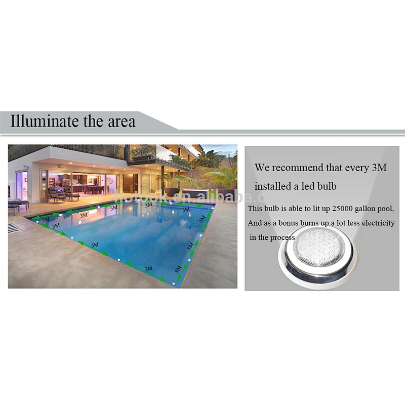 18W 24W 35W 2835 SMD Stainless Steel Underwater12V LED Swimming Pool Light