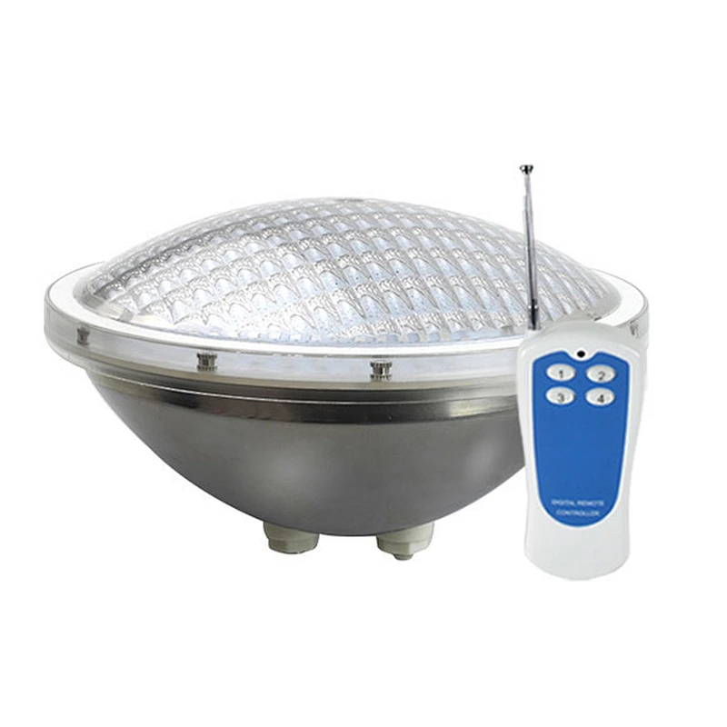 HOTOOK Stainless Steel 24W 333pcs 2835smd PAR56 IP68 Embedded Pool Light AC12V