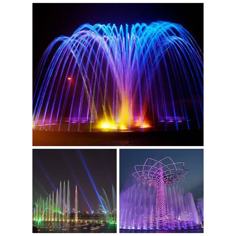 9W 12W 15W 18W IP68 submersible RGB color changing Water led nozzle fountain lights