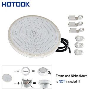 RGBW SMD5050 4in one 5 wires WIFI RF control nicheless resin filled flat underwater led swimming pool light