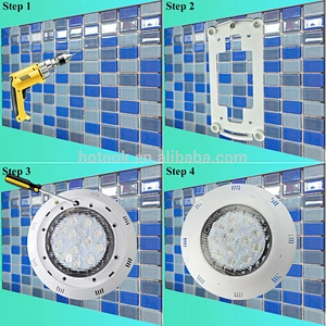 Small Size Wall Mounted IP68 Color Changing LED Underwater Light for Pool