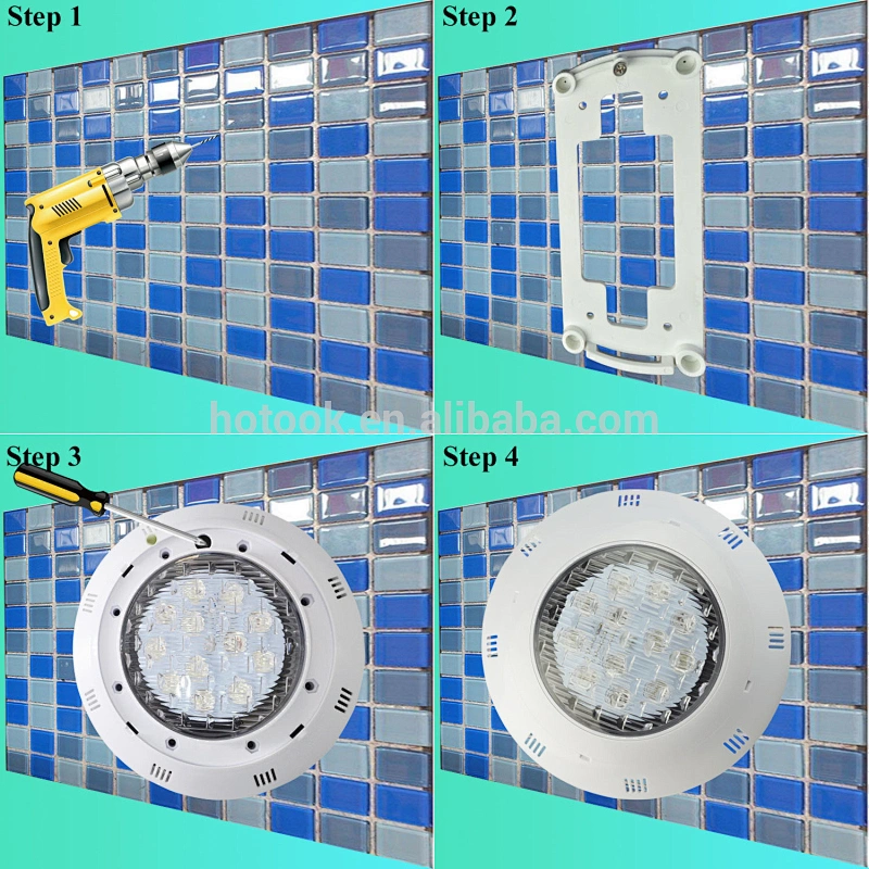 Small Size Wall Mounted IP68 Color Changing LED Underwater Light for Pool