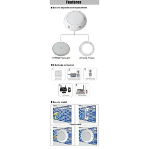 HOTOOK High power PC IP68 12V swimming pool led light for project