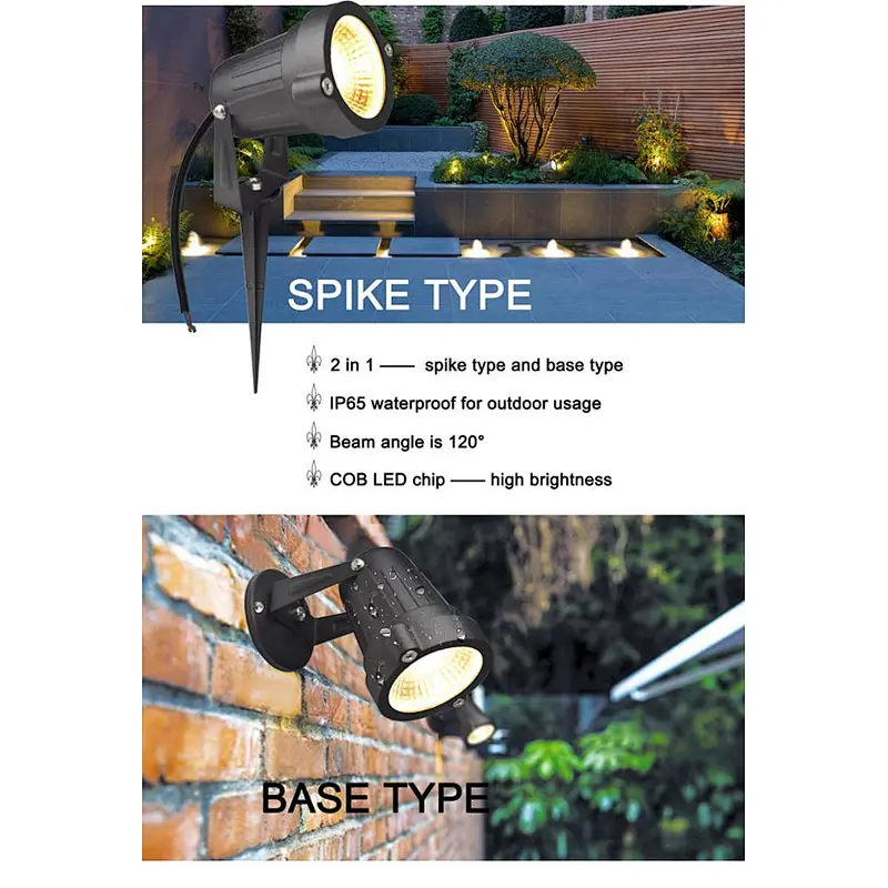 10W 12V Outdoor Flag LED Garden light with Spike ground