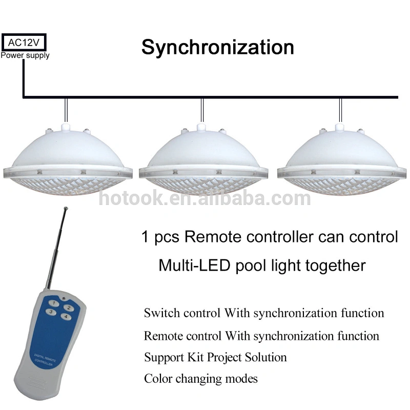 IP68 12V 35W 2835 SMD PAR56 RGB White Blue LED Swimming Pool Light Bulb
