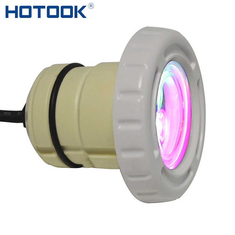 HOTOOK 2-Inch Embedded 3W 36pcs 2835smd  Automatic RGB LED Pool Light for Concrete Pools