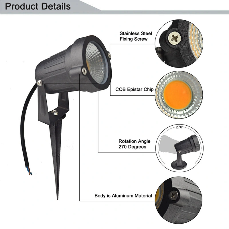 10W 20W 30W RGB RGBWW COB LED Landscape Garden Wall Yard Path Light