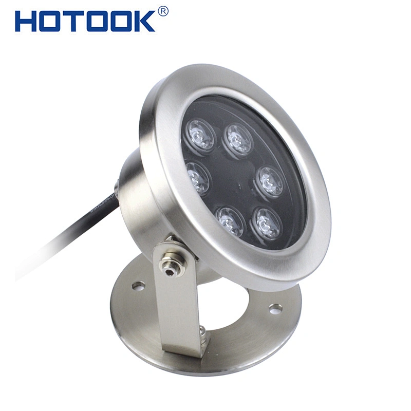 HOTOOK Premium Product 12W IP68 Stainless Steel Pool luces led sumergibles