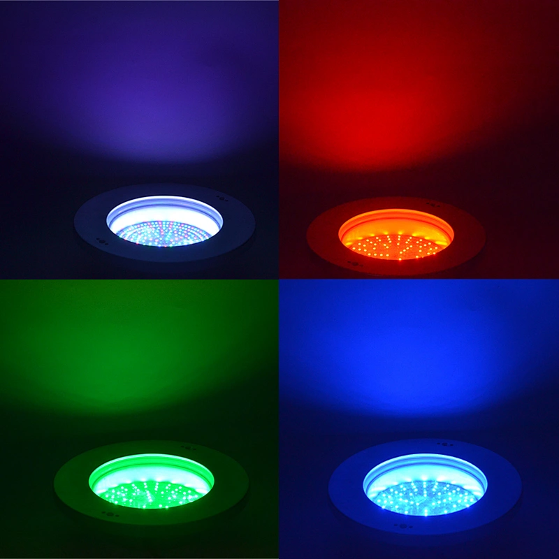 Stainless steel 316L embedded nicheless RGB IP68 underwater swimming led pool light