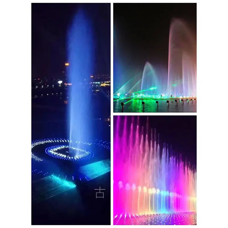 9W 12W 15W 18W IP68 submersible RGB color changing Water led nozzle fountain lights