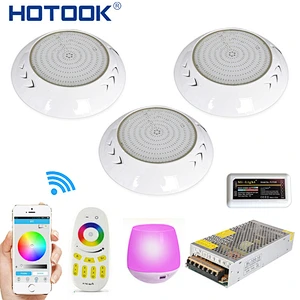 HOTOOK Underwater Lights 2.4G Kit Resin Filled RGB Wifi control LED Pool Lights
