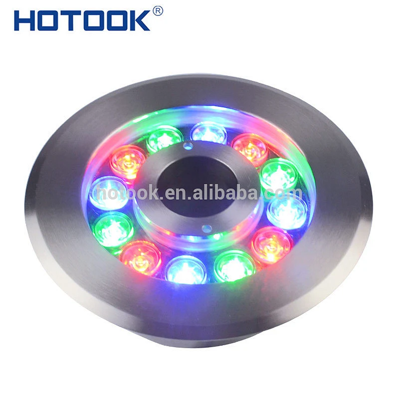 Waterfall DMX512 24V IP68 Waterproof 12W LED Underwater Fountain Light