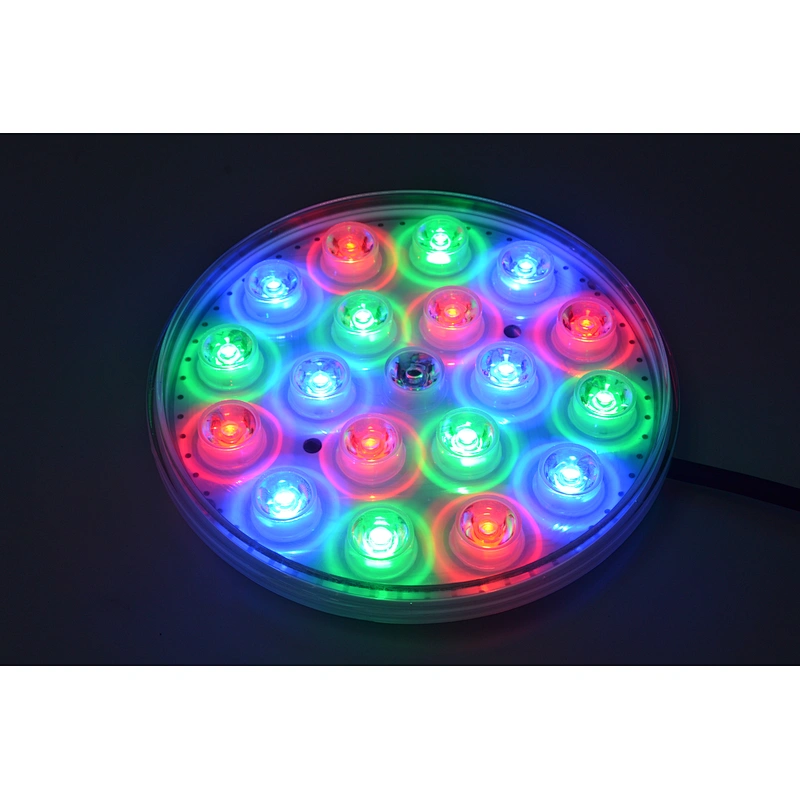 High power IP68 Surface mount resin filled RGBW 54W pool light underwater