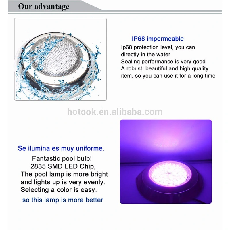 18W 24W 35W 2835 SMD Stainless Steel Underwater12V LED Swimming Pool Light